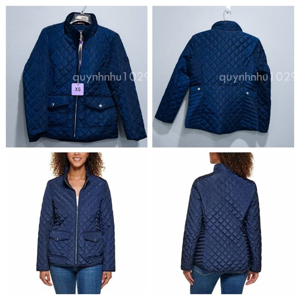 Tommy Hilfiger Ladies' Quilted Jacket in blue - Picture 1 of 7
